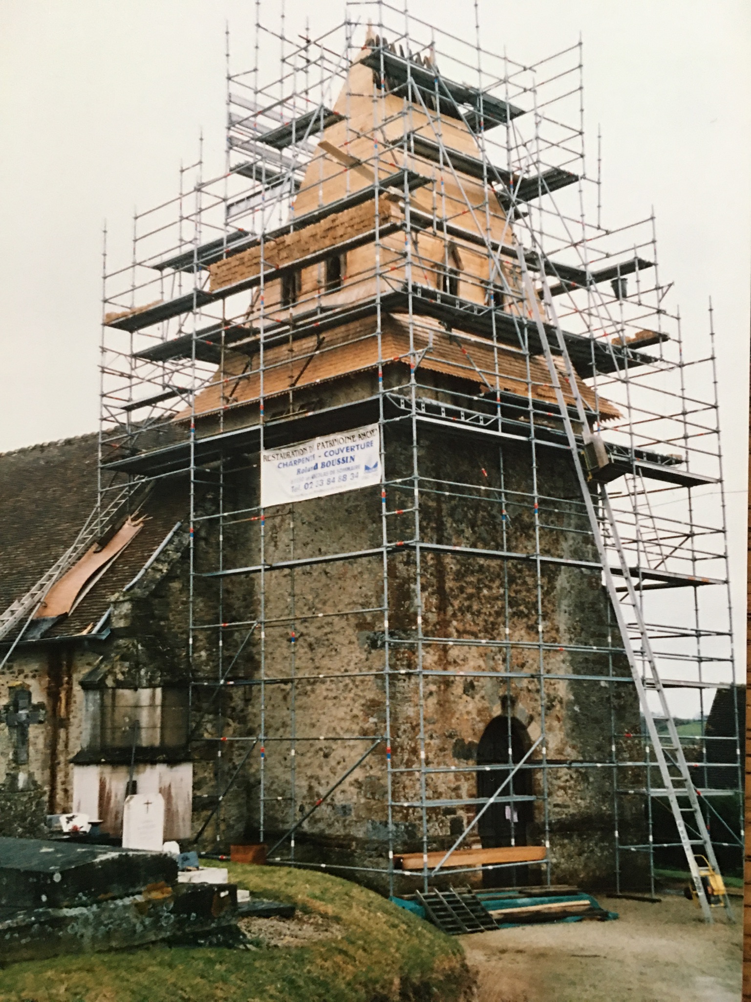 2005 réfection du clocher de l’église