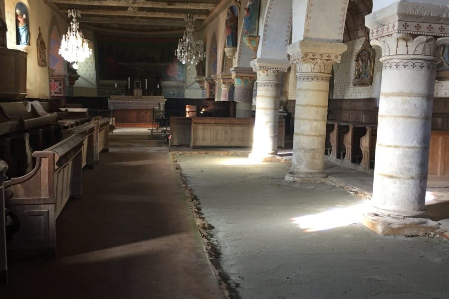 Restauration du plancher-Eglise St Denis- juin 2022