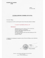 Convocation Conseil municipal 27 avril 2026